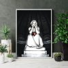 statue flower lady poster