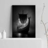 viking longboat print