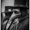 man with crow mask poster