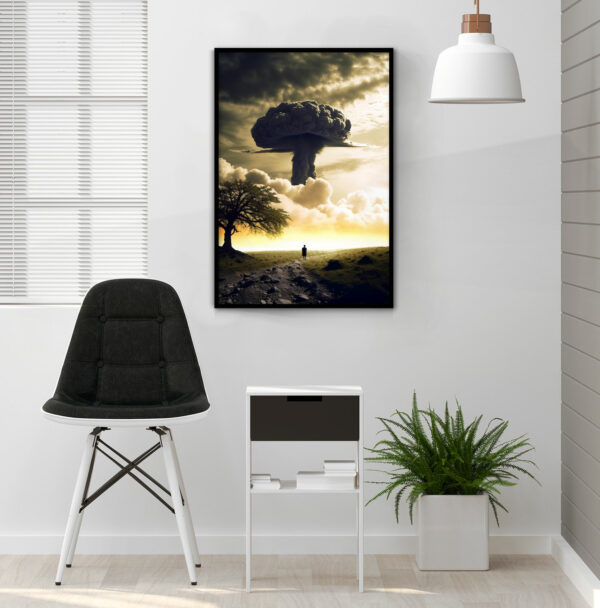 affiche de nuage de champignon