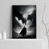 Fantasy-Poster mit Drachen