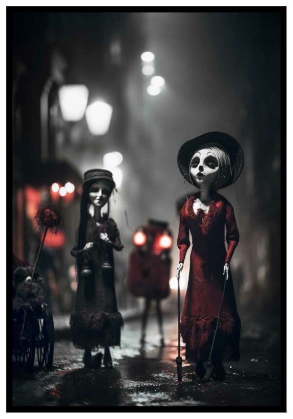 pintura de marionetas