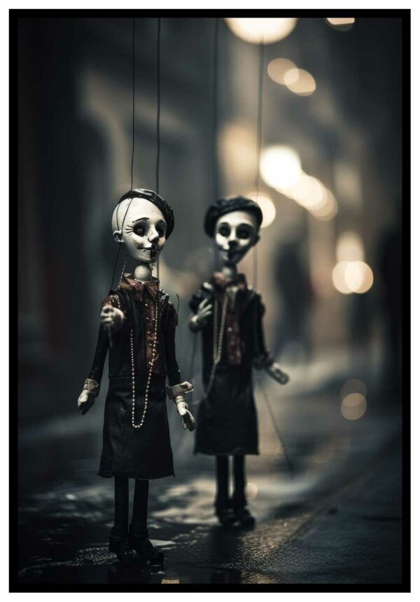 Horror-Puppentheater-Malerei