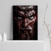 scary viking painting