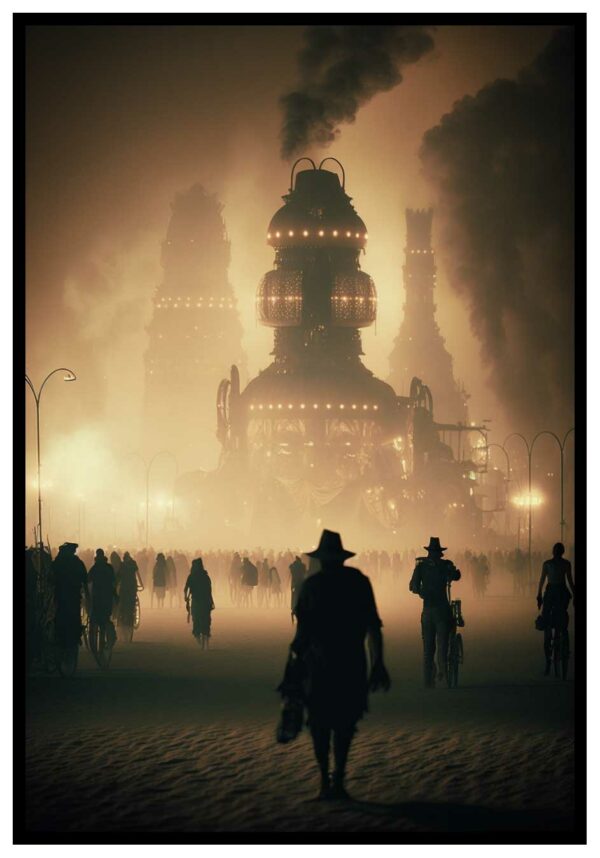 Poster mit Steampunk-Bild