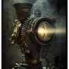 abstrakt steampunk plakat