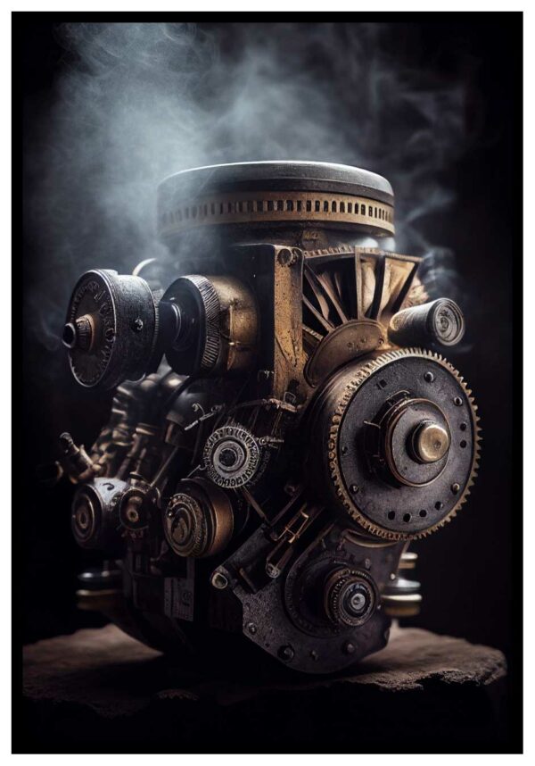 plakater med steampunk inspiration