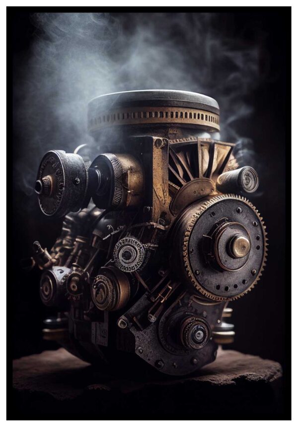 poster med steampunk inspiration