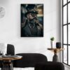 knappe man met steampunk-poster