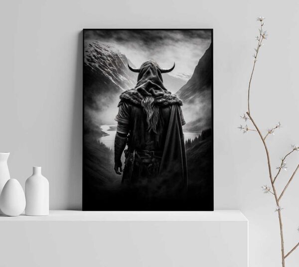 viking with horns poster