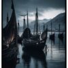 Viking ship poster