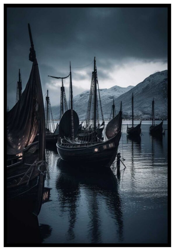 Viking ship poster