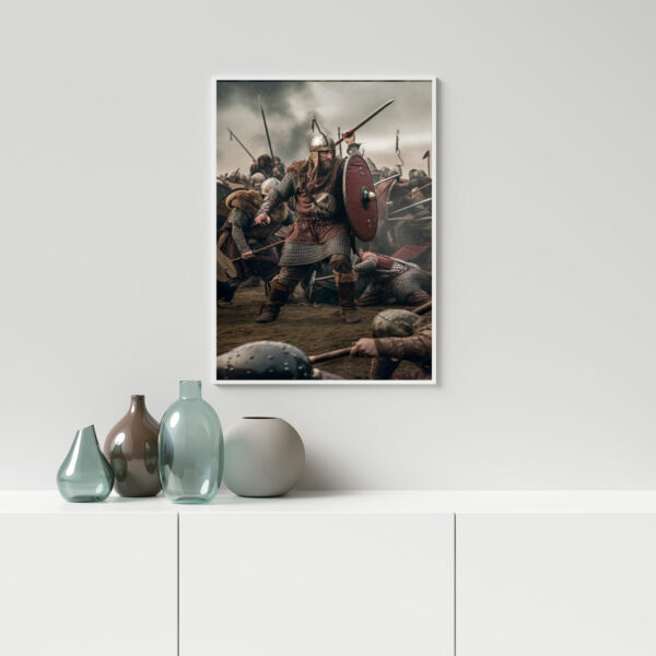 strijders in de affiches van het vikingtijdperk