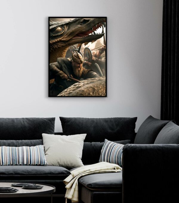 vikings and dragons posters
