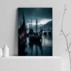 viking sailboat poster