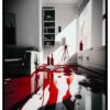 pintura de piso sangrienta