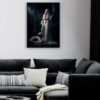 gothic dame met slangenposter