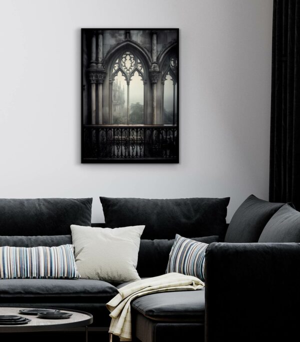 Poster im gotischen Stil