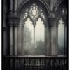 beautiful gothic window painting
