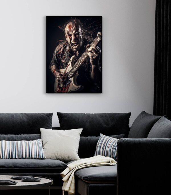 intense rock music poster