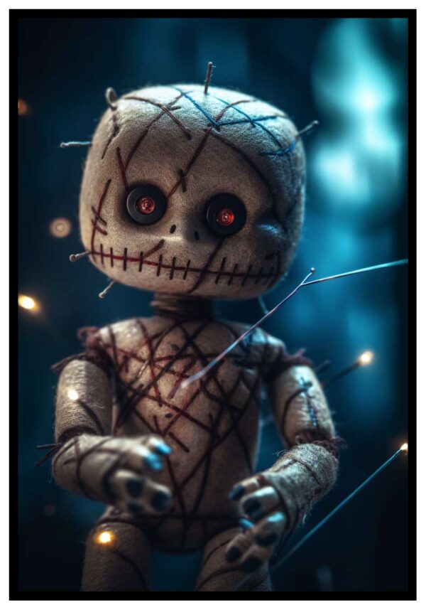 cute voodoo doll poster