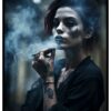 Affiche de smoking femme