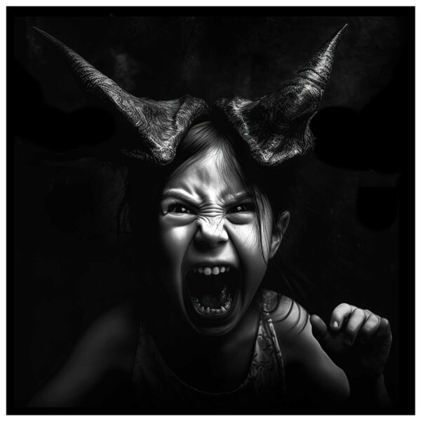 ملصق طفل الشيطان