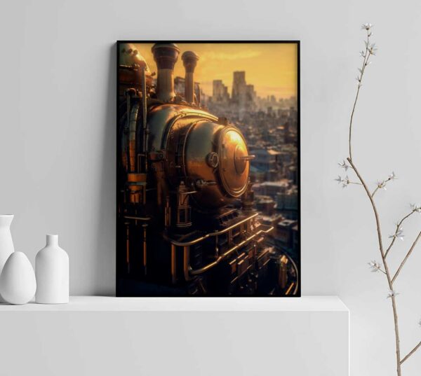 abstract steam punk poster