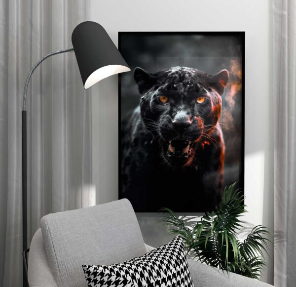 Poster mit schwarzem Panther