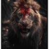 the dark king of the jungle lion poster