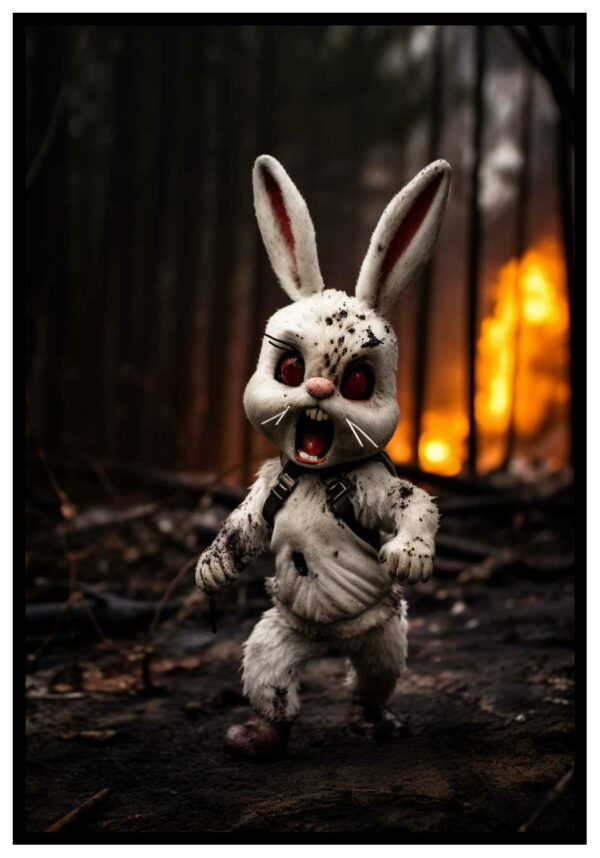 horror bunny poster