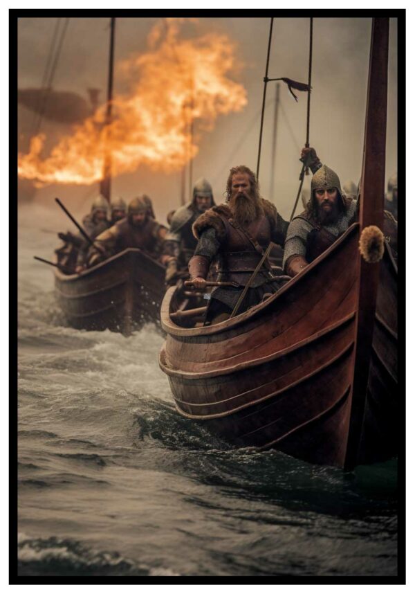 Viking-poster met sloep