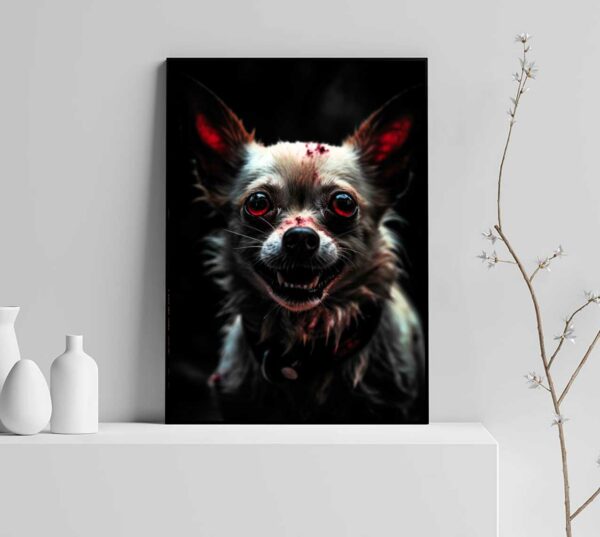horror dog poster
