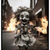 scary and funny doll poster