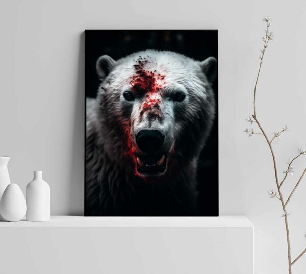 Poster mit Eisbärenblut