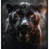 ملصق الرعب النمر الأسود