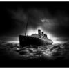 elegante cartel de titanic
