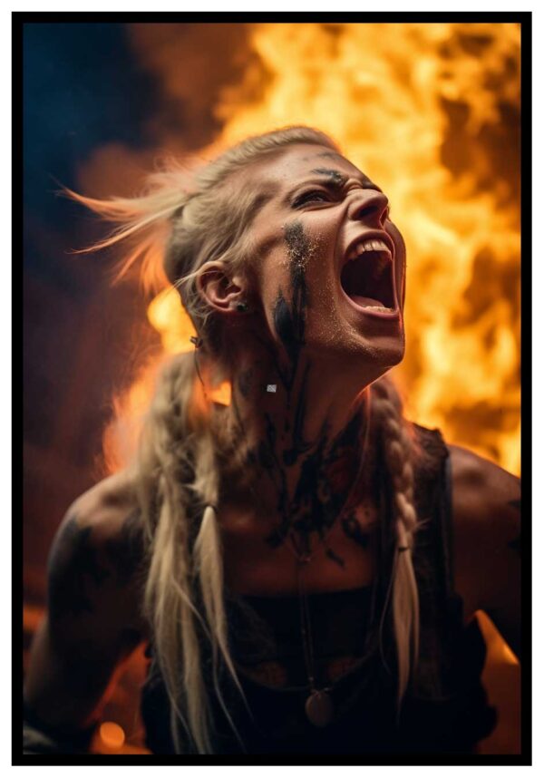 viking woman poster