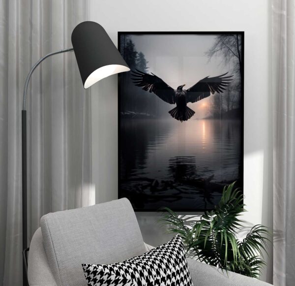 Gothic-Poster mit Adler