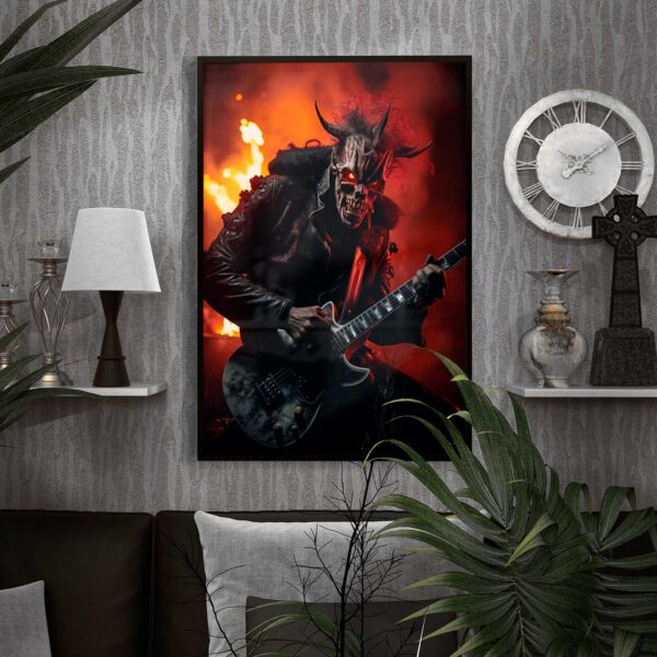 demon guitar posters