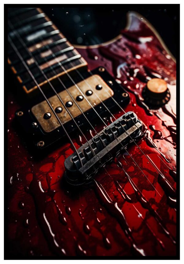 rotes Hardrock-Poster