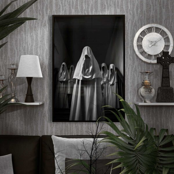 dark poster with nuns