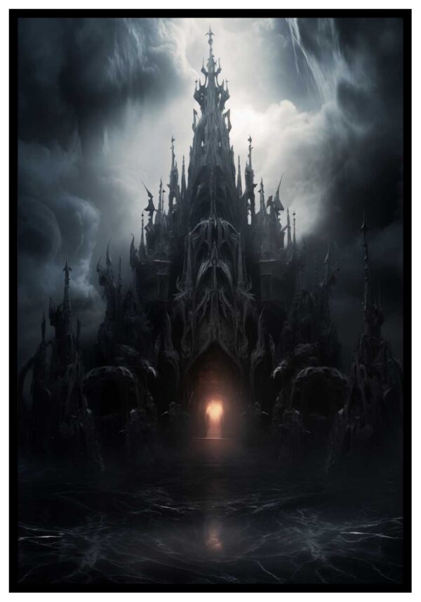 Fantasy slott i helvetet poster