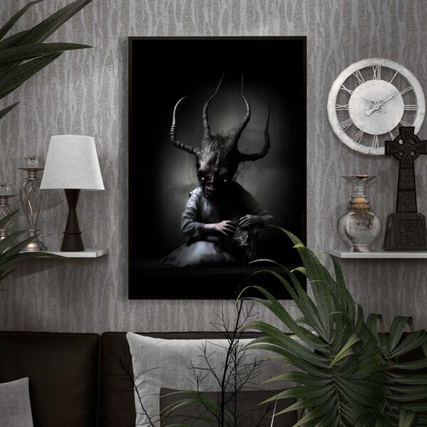 child as a demon poster