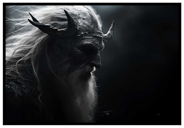 cartel demonio de la era vikinga