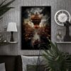 steam punk poster in copper color