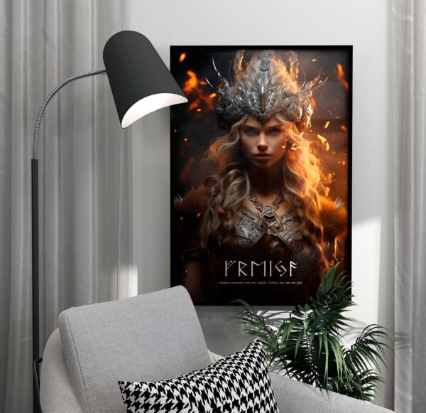 Affiche Freya et runes