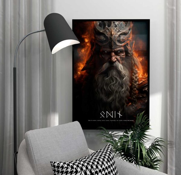 The god Odin poster