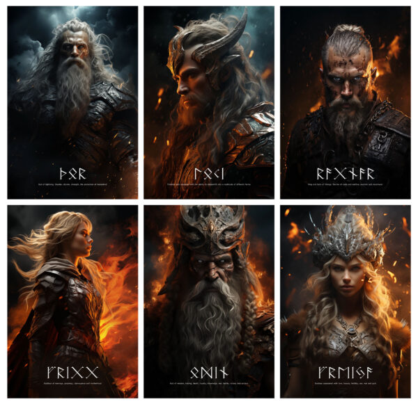 nordic gods posters