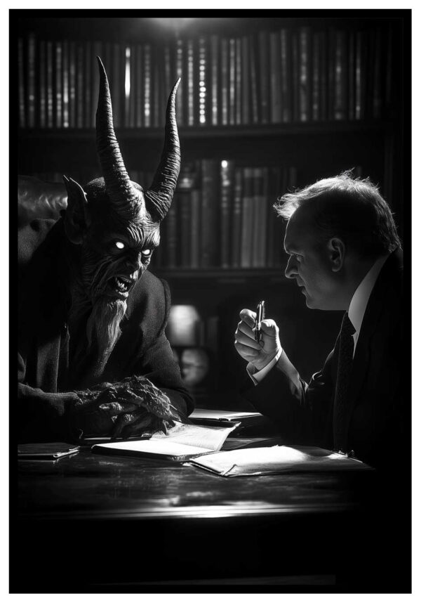 devil and lawyer poster